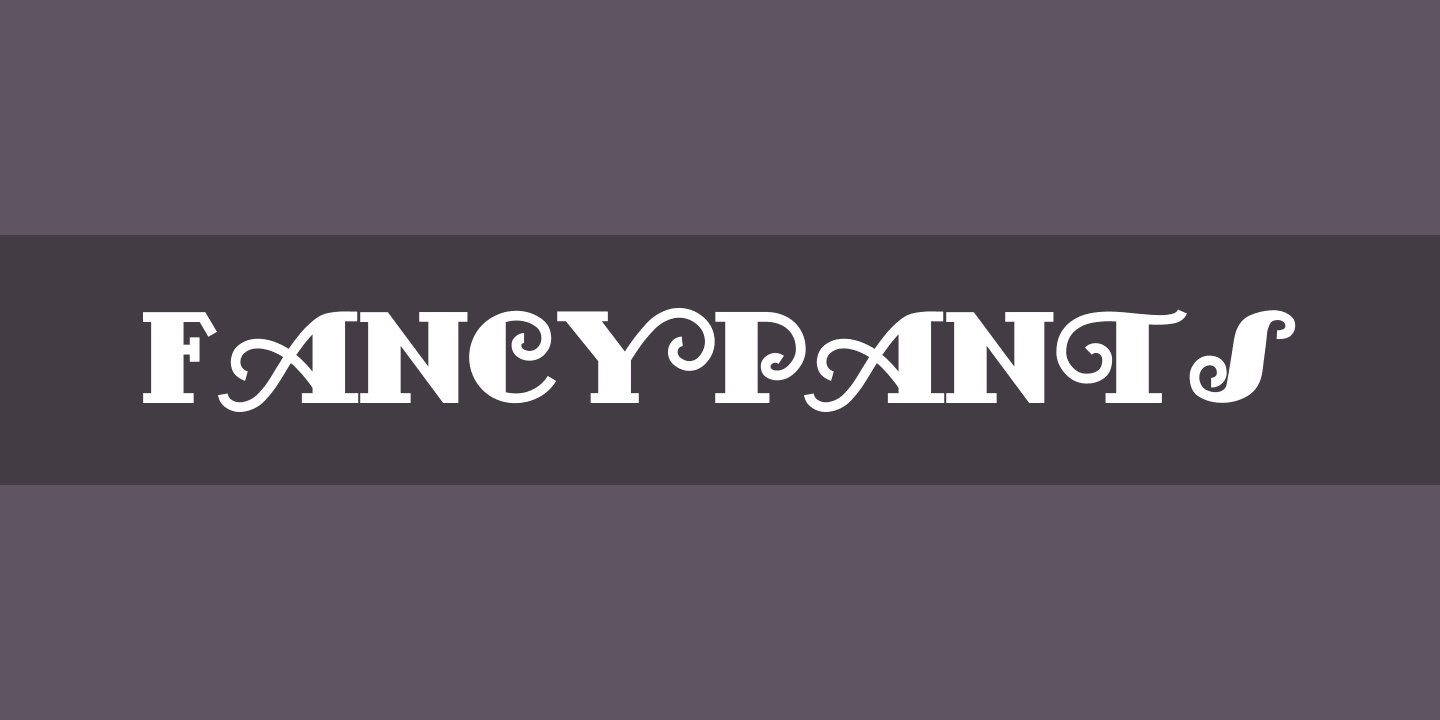 Schriftart FancyPants